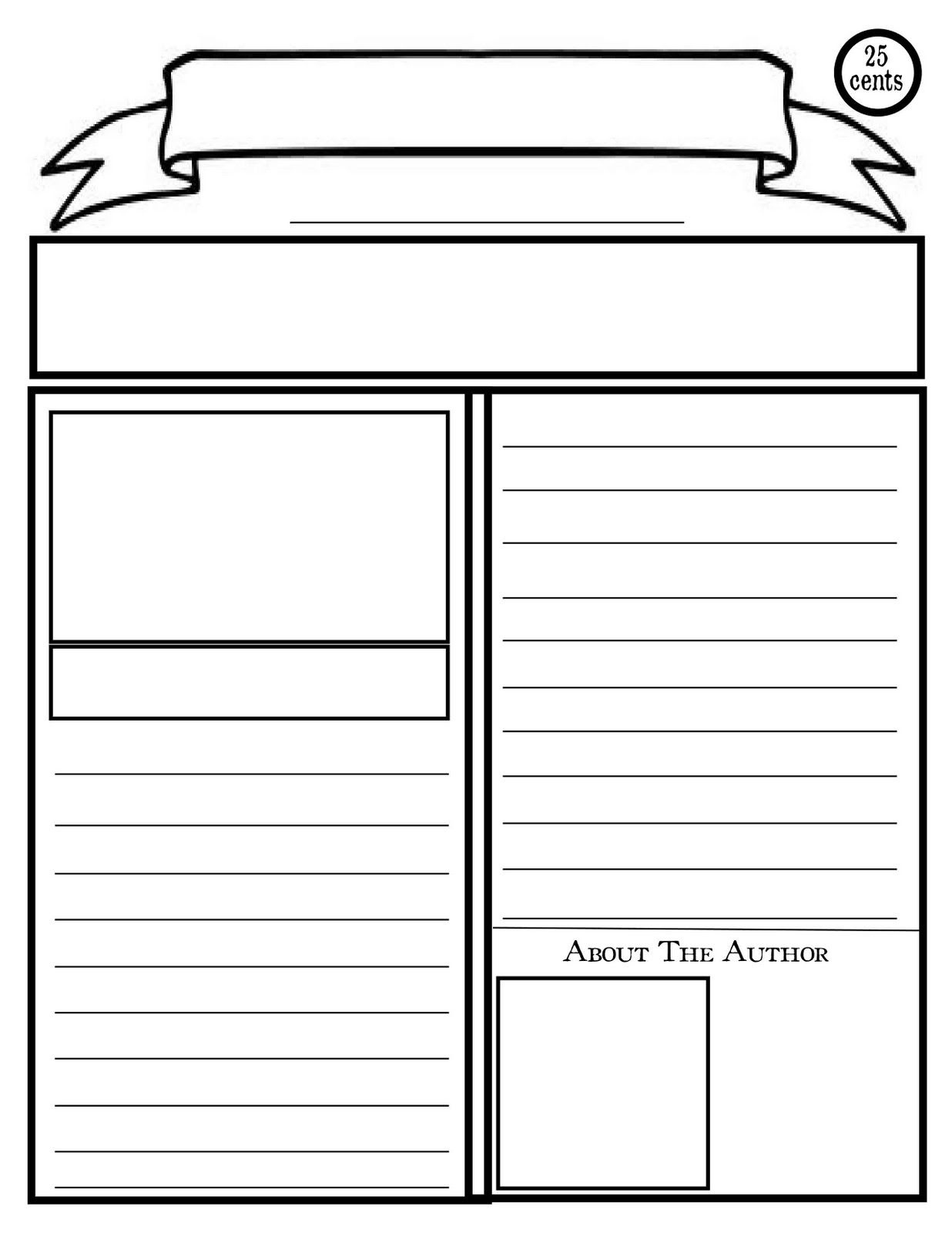 Blank Newspaper Template For Kids Printable | Homework Help - Free Printable Newspaper Templates For Students