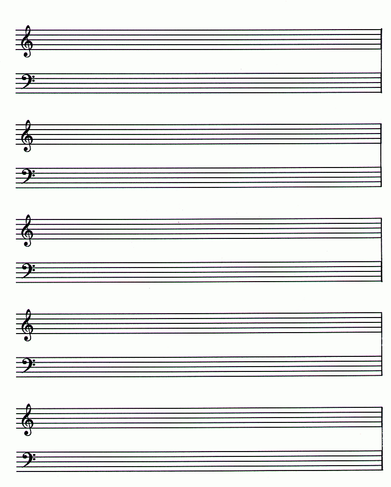 Free Printable Blank Music Sheets For Piano