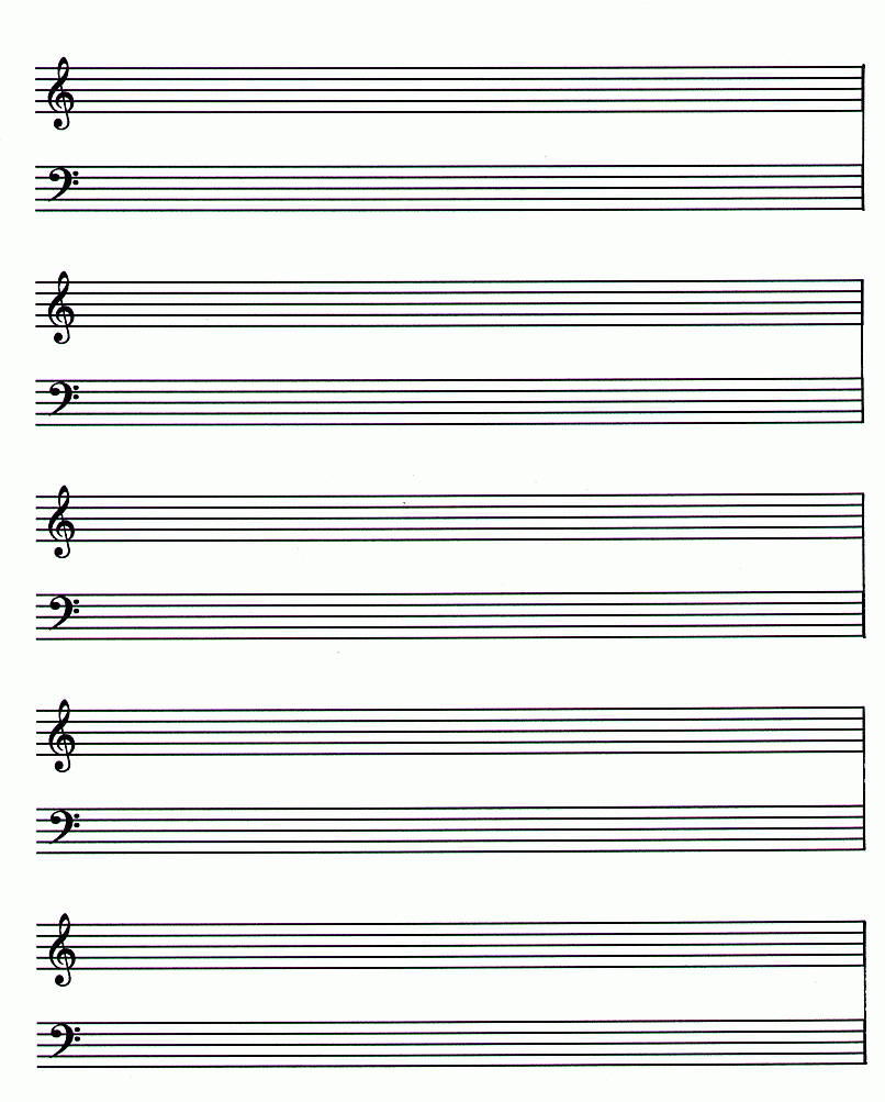 Blank Piano Sheet Music Tutlin psstech co Free Printable Blank 