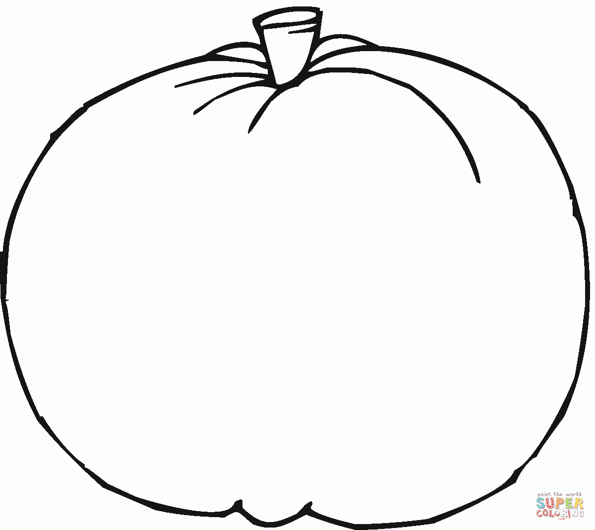 Blank Pumpkin | Super Coloring | Fall | Pumpkin Coloring Pages - Free Printable Pumpkin Coloring Pages
