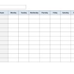 Blank Weekly Work Schedule Template | Schedule | Cleaning Schedule   Free Printable Monthly Work Schedule Template