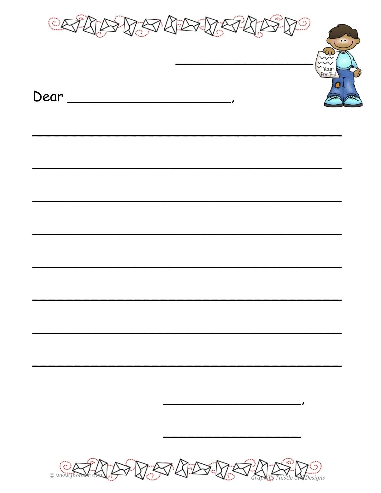 Free Printable Letter Writing Templates Free Printable