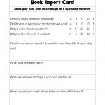 Book Report Cards | Reading | Teaching Toddlers To Read, Improve   Free Printable Preschool Report Cards