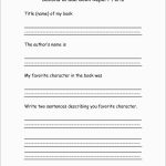 Book Report Template 2Nd Grade Free New 8 Best Of 2Nd Grade Book   Free Printable Book Report Forms For Elementary Students