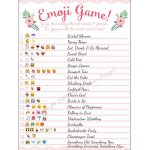 Bridal Shower Emoji Game   Fun Unique Games Diy Pdf Wedding   Emoji Bridal Shower Game Free Printable