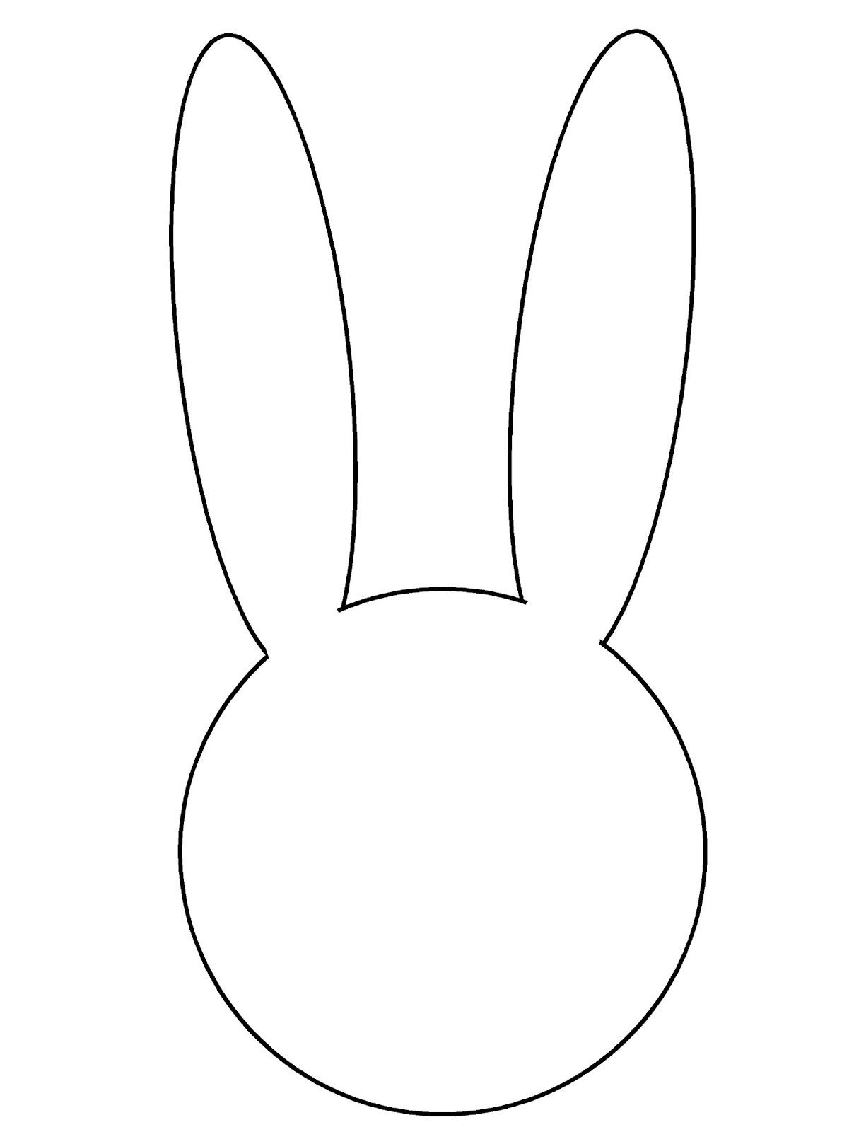 Bunny Face Template | Easter Bunny Face Template | Crafts For Kids - Free Printable Bunny Templates
