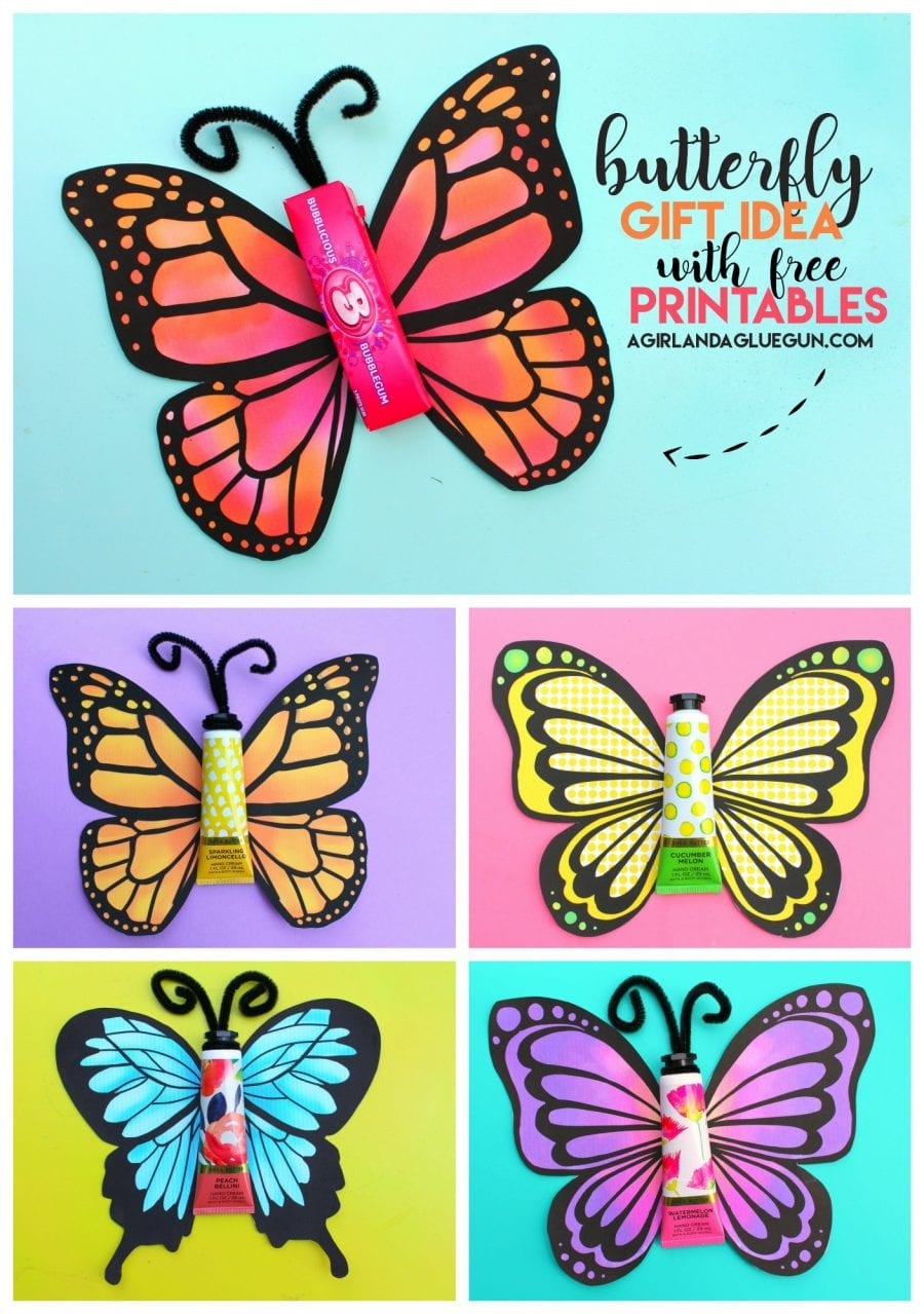 Free Butterfly Stencil | Monarch Butterfly Outline And Silhouette ...