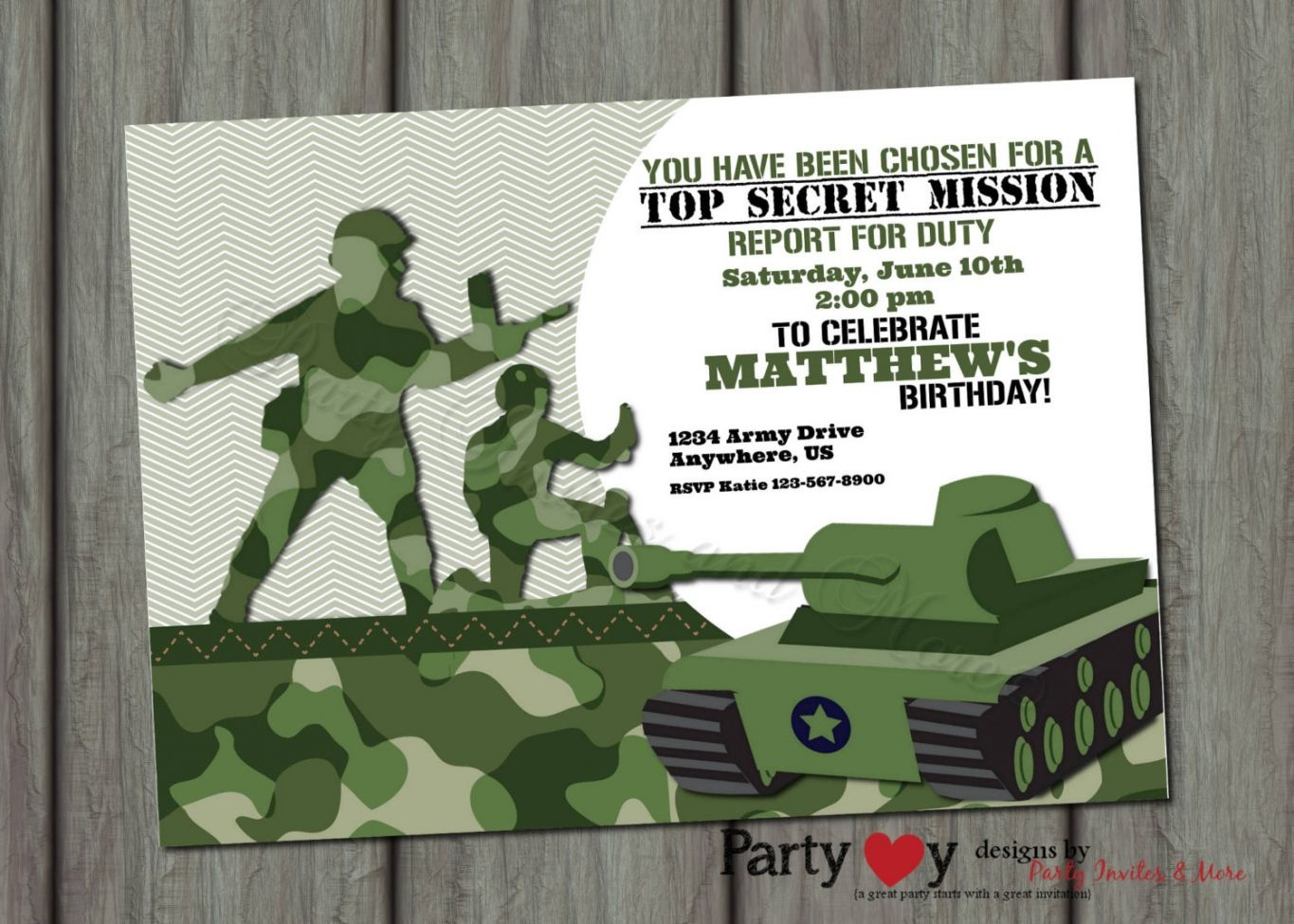 Camouflage Party Invitation Template • Invitation Template Ideas - Free Printable Camouflage Invitations