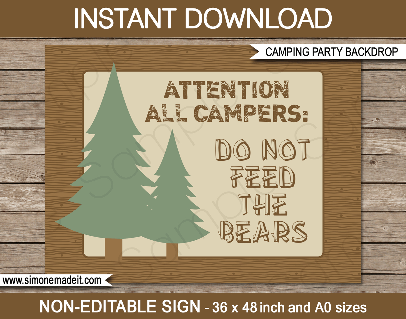 Free Printable To Our Campsite Sign Plus 4 More Outdoorsy