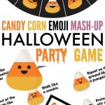 Candy Corn Emoji Mash Up Halloween Party Game | Activities For Boys   Free Printable Halloween Party Games