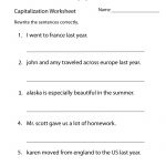 Capitalization Worksheets | Capitalization Practice Worksheet   Free   Free Printable Grammar Worksheets