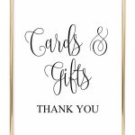 Cards And Gifts Wedding Sign | Sarah's | Wedding Reception Signs   Cards Sign Free Printable