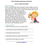 Carlo Or Kindness Rewarded Second Grade Reading Worksheets | Reading   Free Printable Reading Passages For 3Rd Grade