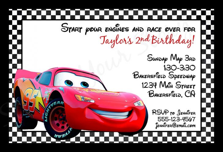 Free Printable Birthday Invitations Cars Theme