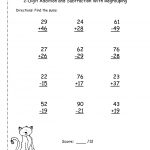 Ccss 2.nbt.5 Worksheets. Two Digit Addition And Subtraction Within   Free Printable Double Digit Addition And Subtraction Worksheets