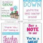 Celebrate Teacher Appreciation Week With These Free Printables!   Hands Down You Re The Best Teacher Around Free Printable