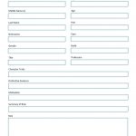 Character Basic Profile Worksheet. A Free, Downloadable, Printable   Free Printable Character Map