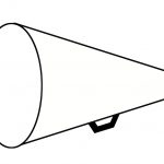 Cheerleading Megaphone And Poms Clipart Top Hd Images For Free 2   Free Printable Megaphone Template