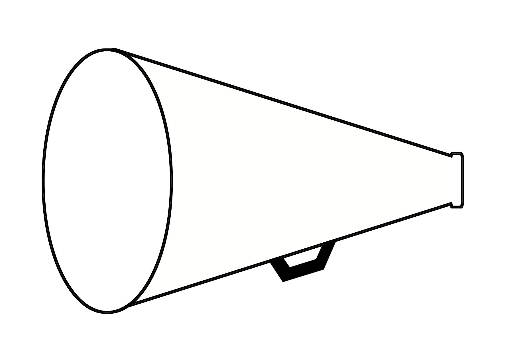 Cheerleading Megaphone And Poms Clipart Top Hd Images For Free 2 - Free Printable Megaphone Template