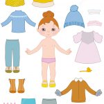 Child Girl Paper Doll With Clothes From Dress Up Paper Dolls   Free Printable Dress Up Paper Dolls
