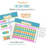 Chore Chart Template   Free Printable Chore Charts For Multiple Children