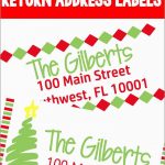 Christmas Address Labels Free Templates Amazing Printable Christmas   Free Printable Christmas Return Address Label Template