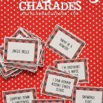 Christmas Charades Game And Free Printable Roundup!   A Girl And A   Free Printable Christmas Pictionary Words