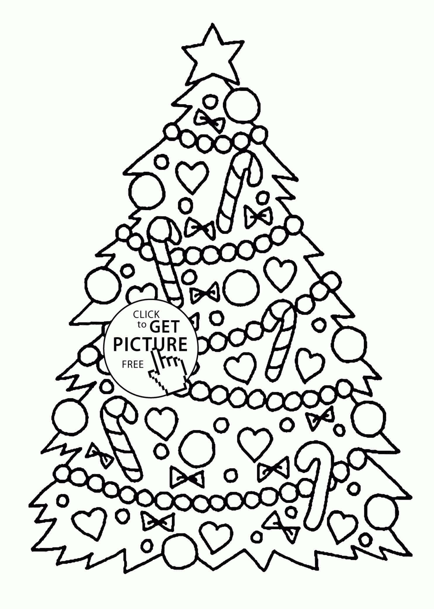 Christmas Coloring Pages For Kids, Printable Free | Coloing-4Kids - Free Printable Holiday Coloring Pages