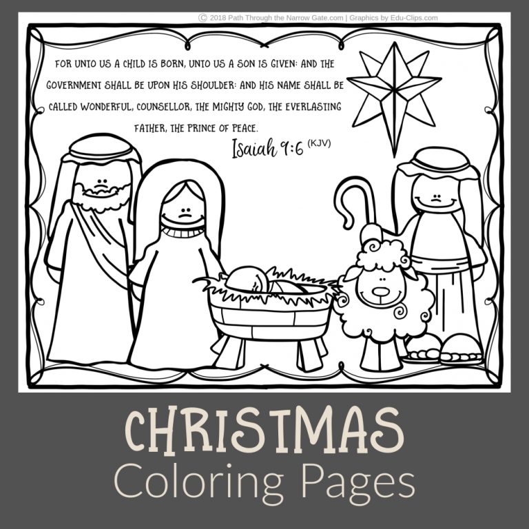 christmas-coloring-pictures-path-through-the-narrow-gate-free