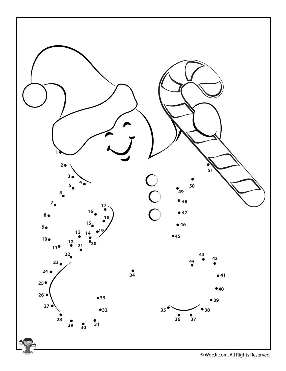 Christmas Connect The Dots Worksheets | Woo! Jr. Kids Activities - Free Christmas Connect The Dots Worksheets Printable