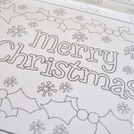 Christmas Craft} Christmas Placemat   The Organised Housewife   Free Printable Christmas Placemats For Adults