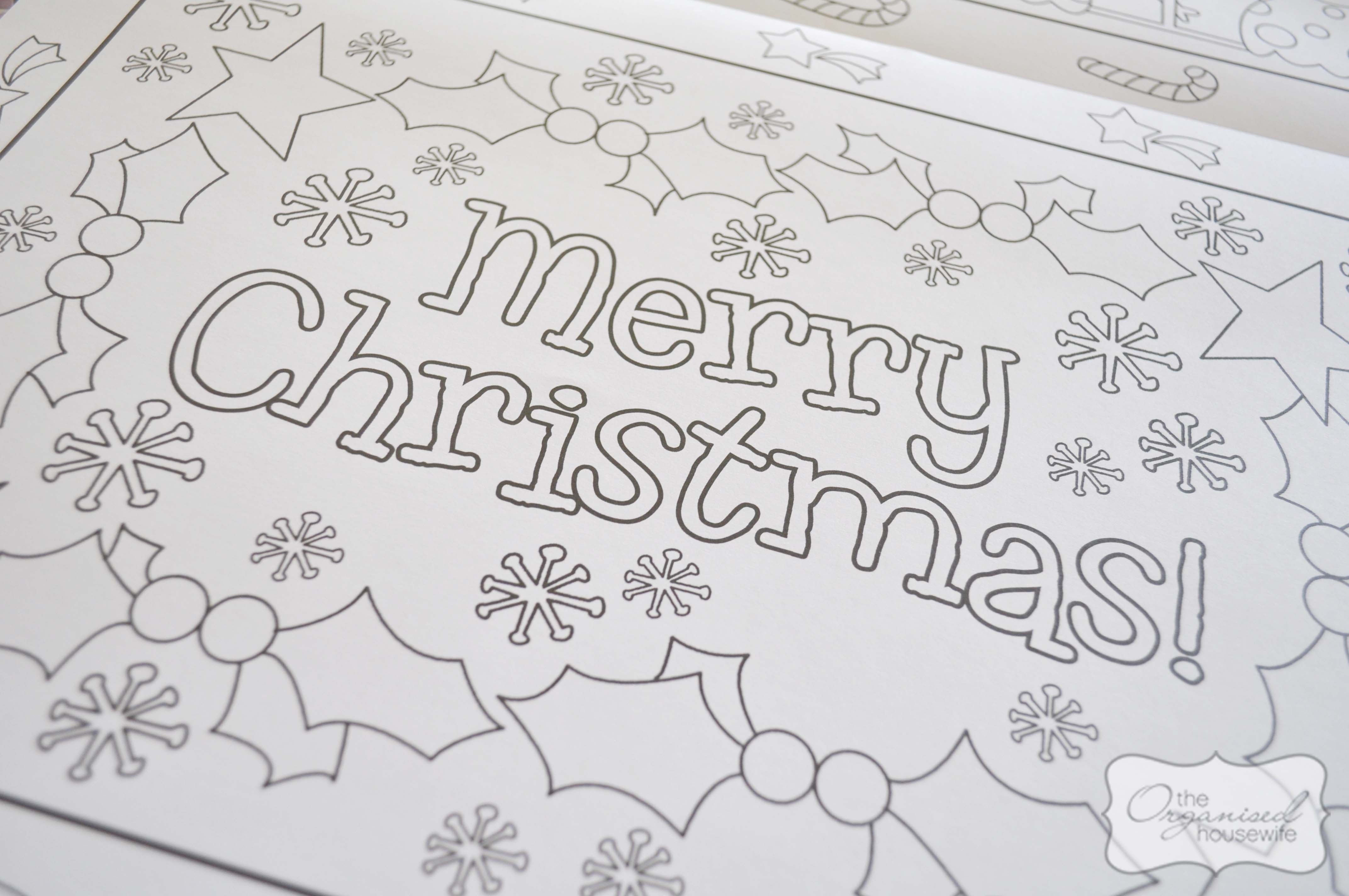 Free Christmas Printable Activity Pages