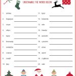Christmas Scrambler Free Kids Puzzle Printables | Christmas Family   Christmas Song Scramble Free Printable
