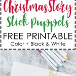 Christmas Story Stick Puppets Free Printable   Free Printable Nativity Story