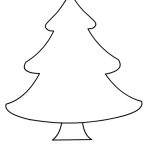 Christmas Tree. Christmas Tree Printable: Coloring Pages Plain   Free Printable Christmas Ornament Patterns