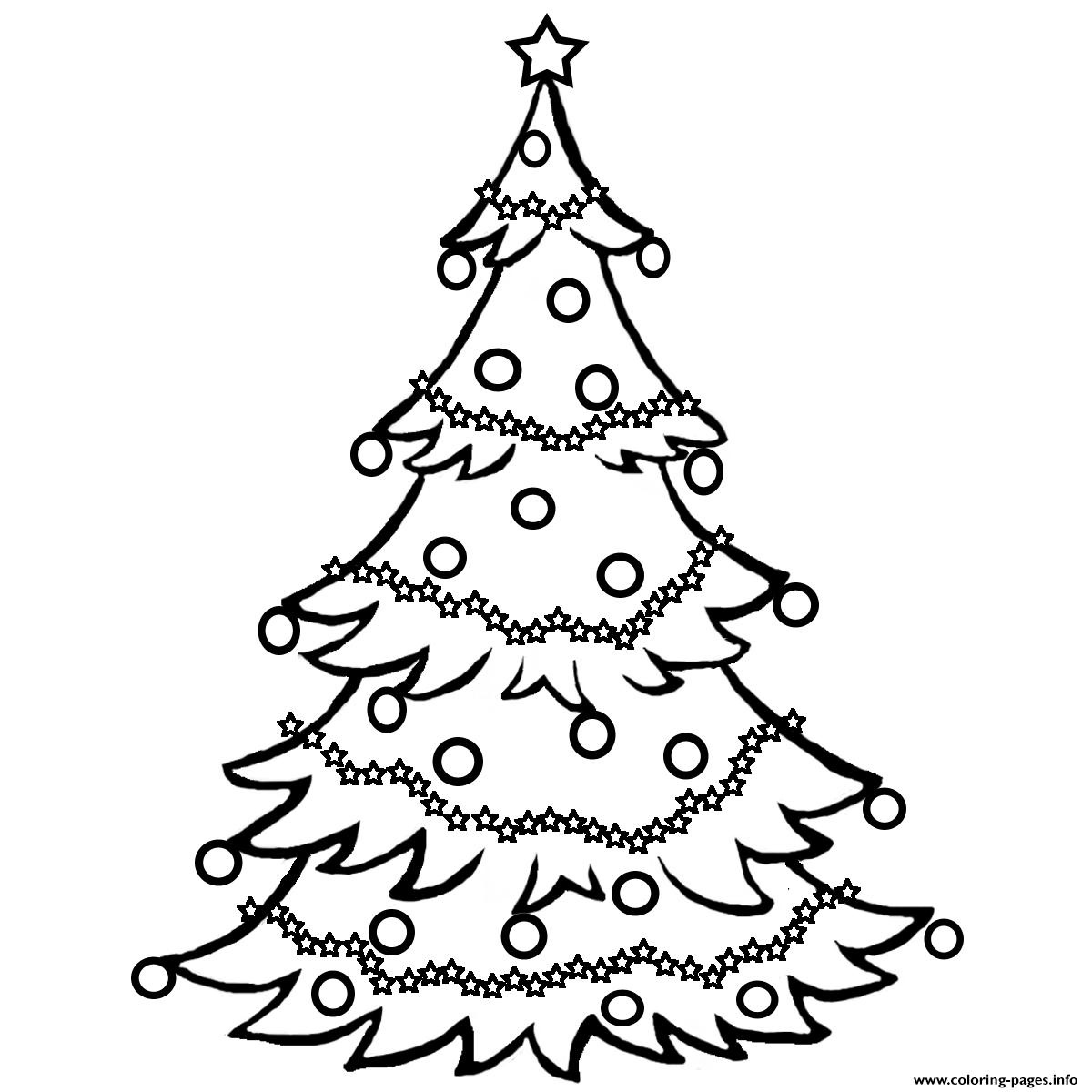 Christmas Tree Free0Ff6 Coloring Pages Printable - Free Printable Christmas Tree Images