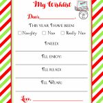 Christmas Wishlist Printable Letter ⋆ Real Housemoms   Free Printable Christmas Wish List