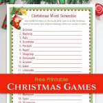 Christmas Word Scramble (Free Printable)   Flanders Family Homelife   Free Printable Christmas Games And Puzzles