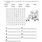 Christmas Worksheets And Printouts   Free Printable Holiday Worksheets