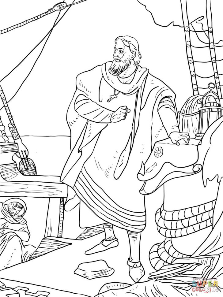 Free Printable Christopher Columbus Coloring Pages