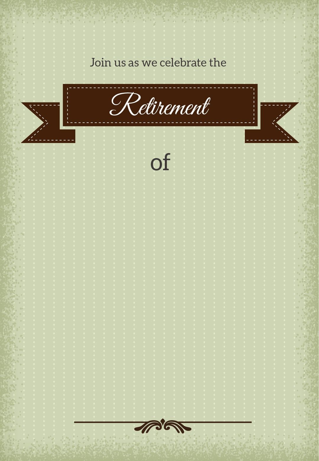 Classic Banner - Free Printable Retirement Party Invitation Template - Free Printable Retirement Cards