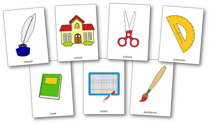 Classroom Objects Flashcards - Free Printable Flashcards - Speak And ...