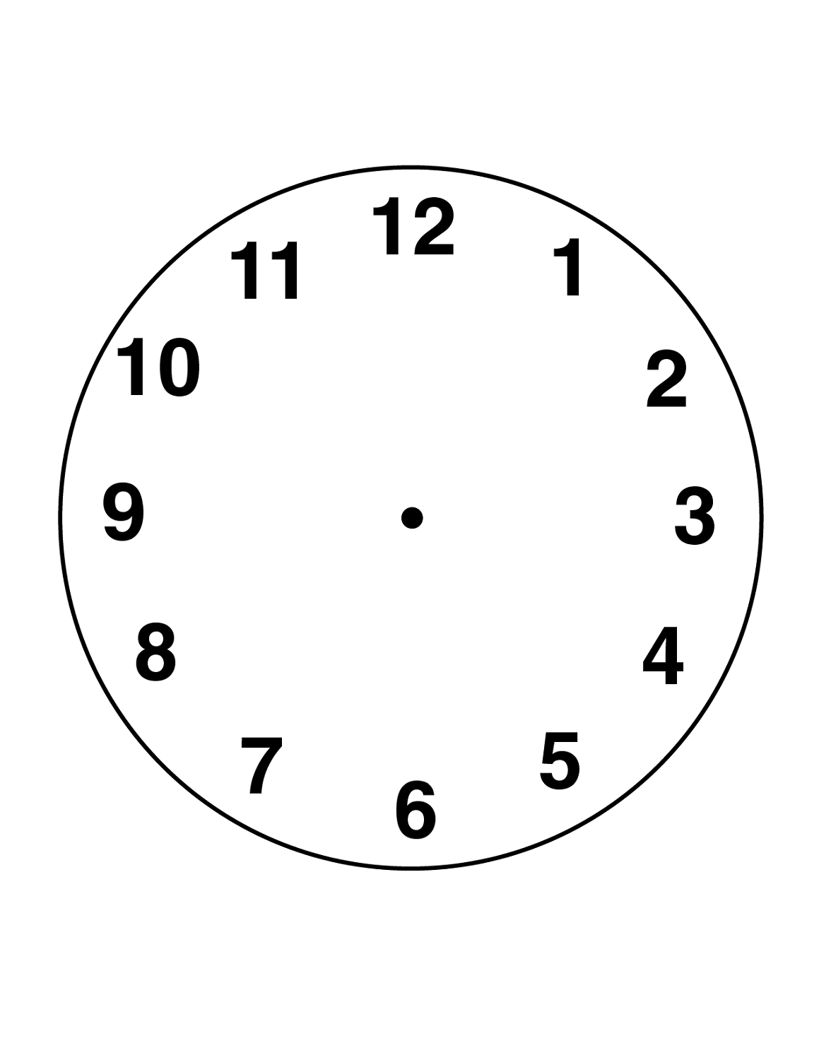 Clock Face Template Free | K5 Worksheets | Math Worksheets | Blank - Free Printable Clock Faces