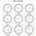 Clock Worksheets   To 1 Minute   Free Printable Time Worksheets For Grade 3