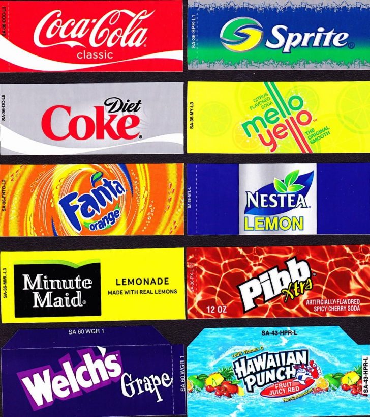 Free Printable Soda Vending Machine Labels