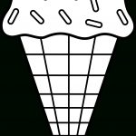 Colorable Ice Cream Line Art   Free Clip Art | Printables | Ice   Ice Cream Cone Template Free Printable