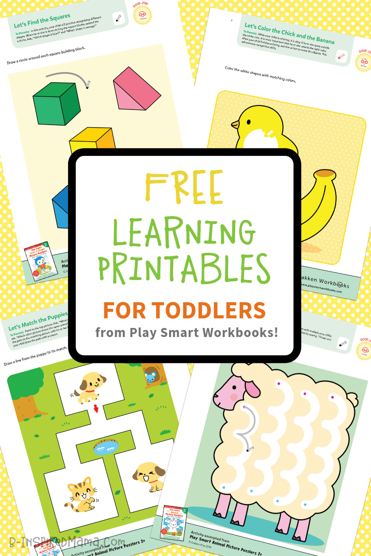 Colorful &amp;amp; Fun Free Printables For Toddlers To Learn From - Toddler Learning Activities Printable Free