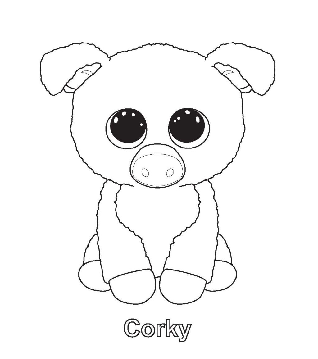 Coloring Book World ~ Beanie Boo Coloring Pages Free Boos Photo - Free Printable Beanie Boo Coloring Pages