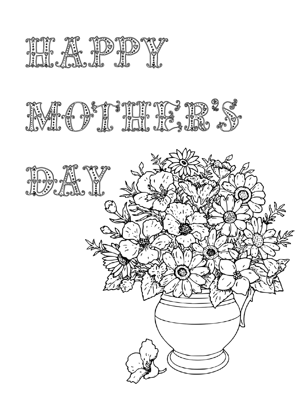 Coloring Book World ~ Coloring Book World Free Printable Mothers Day - Free Printable Mothers Day Coloring Pages