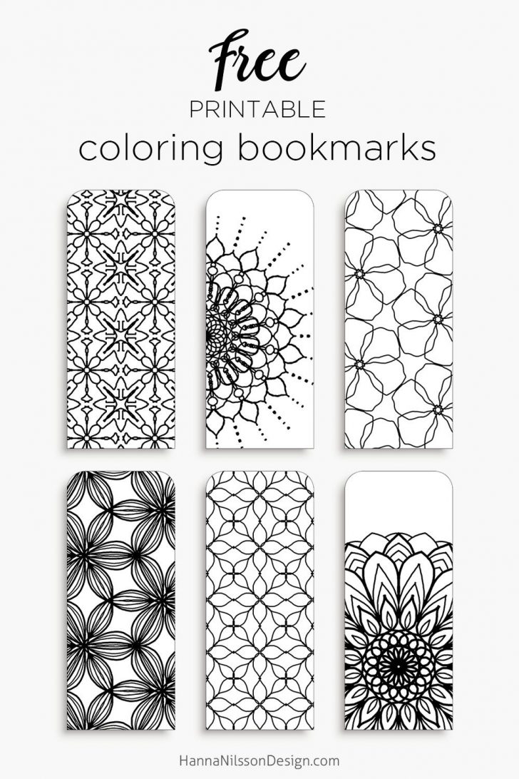 Free Printable Bookmarks To Color